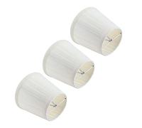 Ejoyous Clamp/Holder di Ferro in Metallo, Atmosfera Calda, Paralume in Tessuto, Clamp/Holder E14 3pcs su Paralume Bianco per Lampadario a Lume di Candela, con di Ferro, qualità Premium per la