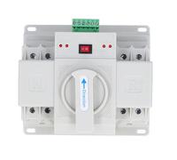 Ejoyous Commutatore di Trasferimento Automatico Selettore a Doppia Alimentazione 2P con PC Ritardante e Contatti in Argento Trasferimento Rapido in 2s 50 60Hz per Ospedali Grattacieli (40A)