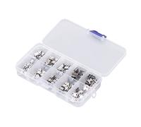 Ejoyous Connettore Femmina Micro USB Placcato, Set da 100 Pezzi | Placcato in Nichel, 100 Pezzi, Scatola di Stoccaggio, Prodotti Digitali, Elettrodomestici, Articoli di Sicurezza,