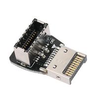 Ejoyous Connettore Interno del Pannello Frontale, Materiali PCB Frontali TYPE-C Pratici a 90 Gradi Durevoli per Computer per Uso Professionale (Scheda adattatore TYPE-E PH74-B (10354))