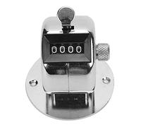 Ejoyous Contatore Manuale a, Contatore Manuale a 4 Cifre Display Chiaro Senza Batteria, per Officina Conteggio Scorte Conteggio Merci Statistiche Persone