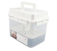 Ejoyous Contenitore Per Fermentazione E Conservazione Da 5 Litri Per Kimchi E Crauti, Contenitore Ermetico In Plastica PP Trasparente Con Coperchio A Scatto E Maniglia, Lavabile In Lavastoviglie