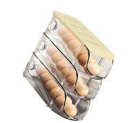 Ejoyous Contenitore per Uova da Frigorifero, Contenitore per Uova Impilabile in Plastica, Design con Cassetto a Scorrimento Automatico da 3 Pezzi, Struttura Sigillata, Organizer Multiuso per (bianco