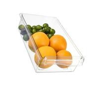 Ejoyous Contenitore Trasparente per Uova, Contenitore per Uova in ABS PET, Tipo a Cassetto, Trasparente, Grande capacità, per Congelatore, Dispensa, Frigorifero, Bagno, Facile Accesso per Alimenti,