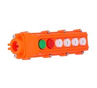 Ejoyous Controller per Gru Interruttore di Controllo del Paranco ABS COB 62A 220V 500V 6 Vie IP65 Stazione Pendente a Pulsante per Gru Paranchi Elettrici Portelloni Posteriori per Auto Uso del