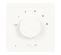 Ejoyous Controllo Volume da 50 W, PC Ritardante Mistico, Manopola di Sintonia a 5 Marce per Domestico, Installazione Semplice per Altoparlanti (WHITE)