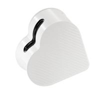 Ejoyous Coperchio per Scatola di Fazzoletti, Supporto per Dispenser di Fazzoletti in ABS con Design a Forma di Cuore, Conservazione a Zone, Accesso Pulito Ai, 8,1 X 4,5 X 8,1 Pollici, per (WHITE)