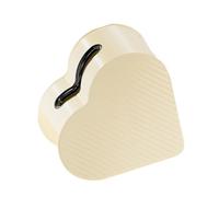 Ejoyous Coperchio per Scatola di Fazzoletti, Supporto per Dispenser di Fazzoletti in ABS con Design a Forma di Cuore, Conservazione a Zone, Accesso Pulito Ai, 8,1 X 4,5 X 8,1 Pollici, per (crema)