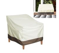 Ejoyous Copertura per Mobili da Giardino Resistente Copertura per Sedia da Giardino Oxford 600D 31,5x33,5x36 Pollici con Cinghia e Cordino di Chiusura Antipioggia Impermeabile per Sedia da Poltrona