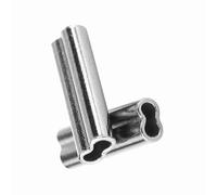 Ejoyous Copper Crimp Sleeves 100pcs, Copper Fishing Line Sleeves Tube Connector Fish Wire Leader Crimps Connectors, for Mono Trolling Bottom Fishing Rigs (1,4 mm*10 mm)