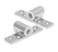 Ejoyous Coppia Prese per Scalmo Supporto per Blocco Remo in Acciaio Inossidabile 316 per Lucidatura a Specchio con Gambo da 1 2 Pollici con Cuscinetti in Plastica per Accessori per Barche a Remi con