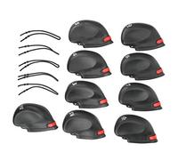Ejoyous Copriteste per Ferri da Numerati, Set da 9 Pezzi | Protezione in PVC, Numerati 3 4 5 6 7 8 9 Pw Sw, Clip Rossa, Compatibile con Ferro e Putter, Accessori da