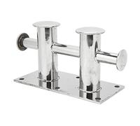 Ejoyous Cross Bollard Marine Poller Bootpoller Yachtpoller in Acciaio Inossidabile Difficile Lampeggiare a Doppia Fissaggio a Croce per Barche Yachts Marine 260x155x120mm