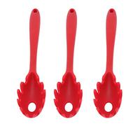 Ejoyous Cucchiaio per Spaghetti in Silicone, Set di Cucchiai per Pasta per Uso Alimentare, 3 Pezzi 11,2 X 2,4 Pollici per Cucinare e Servire la Pasta, Resistente Al Calore, Antiaderente, Lavabile in