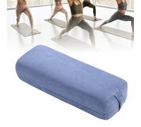 Ejoyous Cuscino da Yoga, Cuscino da Meditazione Rettangolare da Pavimento di Supporto con Fodera in Pelle Scamosciata Lavabile e Maniglia per il Rilassamento Yoga Sempre e (BLUE)