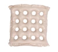 Ejoyous Cuscino per Sedile Gonfiabile Antidecubito Prevenzione Piaghe Decubito Cuscino Ortopedico Ciambella 16 Fori PVC per Viaggi All'aperto Beige