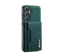 Ejoyous Custodia per Telefono Porta Carte di Credito Magnetica Rimovibile, Custodia per Telefono in Pelle a Doppio Strato con Cavalletto, Design con Slot per Schede Ripiegabile per S25 Uso