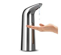 Ejoyous Dispenser di Sapone Automatico, Dispenser di Sapone Elettrico da 400 Ml con Sensori Intelligenti e Dosaggio Senza Contatto per Bagno, Toilette, (SILVER)