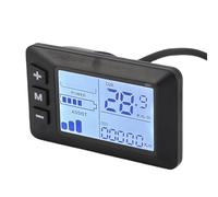 Ejoyous Display LCD per Bici Elettrica, Pannello di Controllo Impermeabile a 5 Pin con Schermo Intelligente per Bici Elettrica 24V 36V 48V, Compatibile con Protocollo n. 2 e Manubrio da