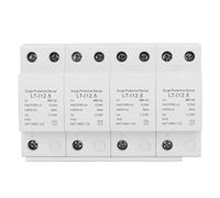 Ejoyous Dispositivo di Protezione da Sovratensione, Dispositivo di Protezione da Sovratensione CA 4P AC385V da 12,5 KA a 25 KA, PBT PA66 Classe T1, Montaggio su Guida da 35 Mm, Risposta 100 Ns, per