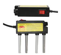 Ejoyous Elettrolizzatore d'Acqua, Test 'elettrolizzatore d'Acqua per Elettrolisi con Fusibile a Prova di Perdite, 4 Aste Metalliche di Prova, Tester 'Acqua Digitale (Spina Europea)