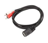 Ejoyous Esperienza Premium, Design Resistente, Schermatura del Segnale Efficace da 5 Pin Din a 2 Cavo per Lettore CD, VCR