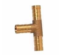 Ejoyous Falegname del Tubo a 3 Tempi a 3 Vie, Connettore a T in Ottone, Combustibile Durevole per Collegare Il Tubo a Gas Olio Compresso in Acqua (10 mm)