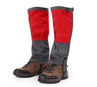 Ejoyous Ghette da Escursionismo, 1 Paio di Leggings Impermeabili Ghette per Gambe da Neve All'aperto Copertura per Scarpe da Arrampicata Regolabile Escursionismo Arrampicata Caccia (Rosso)