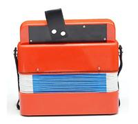 Ejoyous Giocattolo per Fisarmonica, Strumento Musicale a Fisarmonica in Plastica con 7 Tasti per Bambini, Ideale per Imparare la Musica a Casa o a Lezione di Musica (rosso)