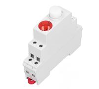 Ejoyous Indicatore Luminoso su Guida DIN, Display LED su Guida DIN per la Visualizzazione di Segnali Nelle Telecomunicazioni, Impianto Elettrico CA/CC 230 V