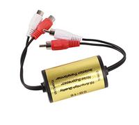 Ejoyous Isolatore del Circuito di Terra, Filtro Antirumore Audio per Auto da 15 A, Elimina il Rumore del Motore per Sistemi Stereo Ad Alta