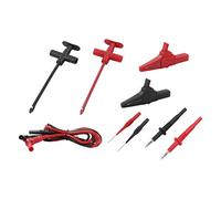 Ejoyous Kit di Lead di Test Multimetro, Tester Morsetto Multi-misura Digitale Massimo 19A Risposta di Misurazione Rapida Banana Plug 30VAC-60VDC per Automobili