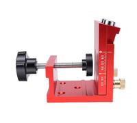 Ejoyous Kit per Fori Tascabili, Guida per Trapano Regolabile in Lega di Alluminio, 15 Gradi con Cursori a Doppia Scala per Mobili Fai da Te