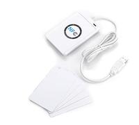Ejoyous Lettore/scrittore RFID NFC, ACR122U IC Card USB Reader Writer Contactless Smart Card Reader Writer, Smart Card Reader Writer con Cavo USB, Supporta ISO 14443 Tipo A e B