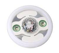 Ejoyous Luce Musicale LED Bluetooth, Lampada Musicale ABS PC E27 48W Luce Bianca RGB con Doppio Altoparlante e Telecomando per Feste in Camera da Letto Bambini Che Dormono