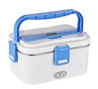 Ejoyous Lunch Box Elettrico, Lunch Box Termico Scaldavivande da 60 W 110/220 V + Interfaccia Doppia Alimentazione 12 V/24 V Fodera in Acciaio Inossidabile da 1,8 L (Spina europea)