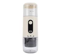 Ejoyous Macchina da caffè Portatile ABS Macchina da caffè da Viaggio 2500mAh Capsula Ricaricabile e Macinato Serbatoio Acqua da 100 Ml 550 G per Auto Campeggio Escursionismo Uso Ufficio (WHITE)