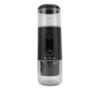 Ejoyous Macchina da caffè Portatile ABS Macchina da caffè da Viaggio 2500mAh Capsula Ricaricabile e Macinato Serbatoio Acqua da 100 Ml 550 G per Auto Campeggio Escursionismo Uso Ufficio (BLACK)