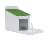 Ejoyous Mangiatoia per Scoiattoli Solo per Scoiattoli, Grande Scatola di Alimentazione in Metallo per con Porta Pannocchia e Coperchio, Casa di Alimentazione per