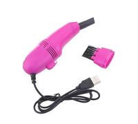 Ejoyous Mini Aspirapolvere USB, Cavo da 94 Cm a Basso Rumore (Rosa rossa) | Pulitore compatto per tastiera, struttura robusta in ABS, cavo di grande capacità da 94 cm, computer desktop, uso interno