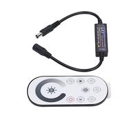 Ejoyous Mini Controller Dimmer RF, Dimmer LED ABS con Telecomando Full Touch, CC da 5 a 24 V, Controllo di Tensione Costante, 4 Livelli di Luce Notturna per l'uso Sullo Sfondo della TV, Sul Comodino