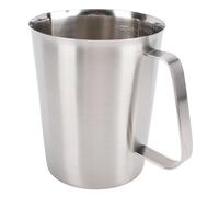 Ejoyous Misurino, Caraffa Dosatrice in Acciaio Inossidabile 304 da 500 Ml con Marcature e Beccuccio, Brocca per Schiumare il Latte Facile da Pulire per Baristi del caffè Misuratore di Liquidi per la