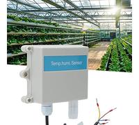 Ejoyous Monitoraggio del Trasmettitore del Tester per Sensore di umidità della Temperatura con Materiale PP Impermeabile IP67 Output 0-10 V per Coltivazione dei Fiori di Serra