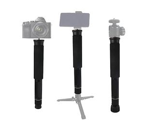 Ejoyous Monopiede a 8 Sezioni in Lega di Alluminio, Nero, Compatibile con Fotocamera, Smartphone e Videocamera, per Fotografia e Viaggi