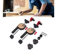 Ejoyous Morsetto da Banco, 2 Pezzi Elementi di Serraggio per Bancone da Lavoro di Bloccaggio Rapido con Vite Regolabile e Guarnizione in Gomma per Lavorazione del Legno Fresatura