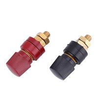 Ejoyous Morsetto Tipo 555, Morsettiera in Ottone con Filettatura M8, capacità di Corrente Elevata 200 A per Collegamenti Elettrici Industriali