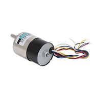 Ejoyous Motore Senza Spazzole Motore CC Riduttore a Spirale in Rame 12V CW CCW Velocità Regolabile da 5 Giri/min a 50 Giri/min con Scheda di Controllo per Strumenti di Misura CNC Macchinari (20
