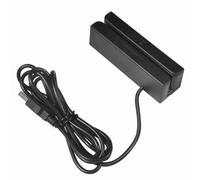 Ejoyous MSR580 Lettore di Schede Magnetiche USB Mini -Garden Reader Magnetic Strip Reader 3 Tracce Bidirezionale per ISO7811 AAMVA con Alta Precisione di Lettura per i Sistemi POS