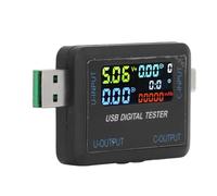 Ejoyous Multimetro Tester USB, Misuratore di Potenza USB ABS Tipo C da 5 V A 36 V da 0 A 8 A Display A Colori IPS, Misura la capacità di Tensione e Corrente per Dispositivi 3C, Tecnici di Riparazione