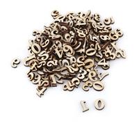 Ejoyous Numeri di Legno Misti, Numeri di Legno da 200 Pezzi per le Decorazioni di Album Fotografici per le Decotti Fai -da -te (numero)